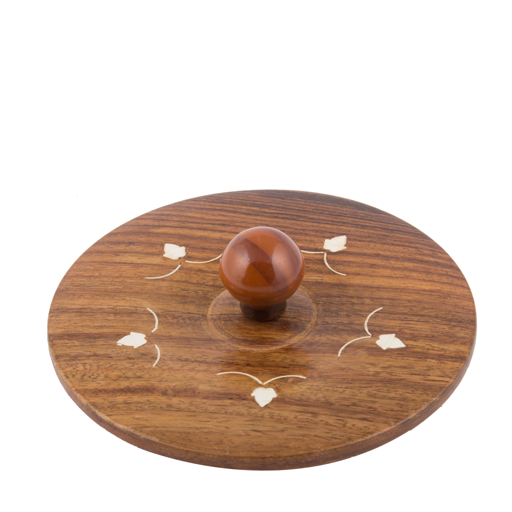 "4 Inch Mango Wood Serving Bowl with Matte Finish - Perfect for Serving and Displaying Your Favorite Foods" - Image 5