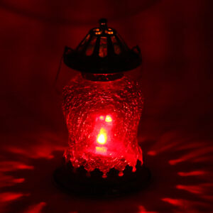 7.5 inch Red Vintage Maharaja Crown Decorative Tabletop/Hanging Decorative Lantern