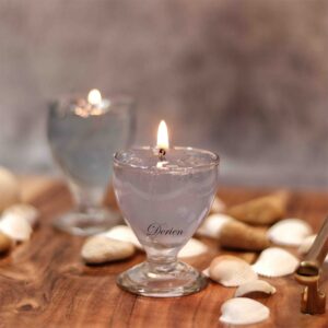 Scented Gel Wax 3 Inch Glass Stemware/ Wine Glass Candle For Stress Relief/ Home Decor/ Aromatherapy/ Bath/ Yoga Meditation