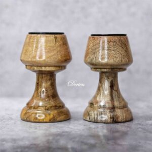 4 Inch Hand Carved Natural Brown Decorative Tea Lights Candle Holder With For Any Kind Of Decoration Purpose