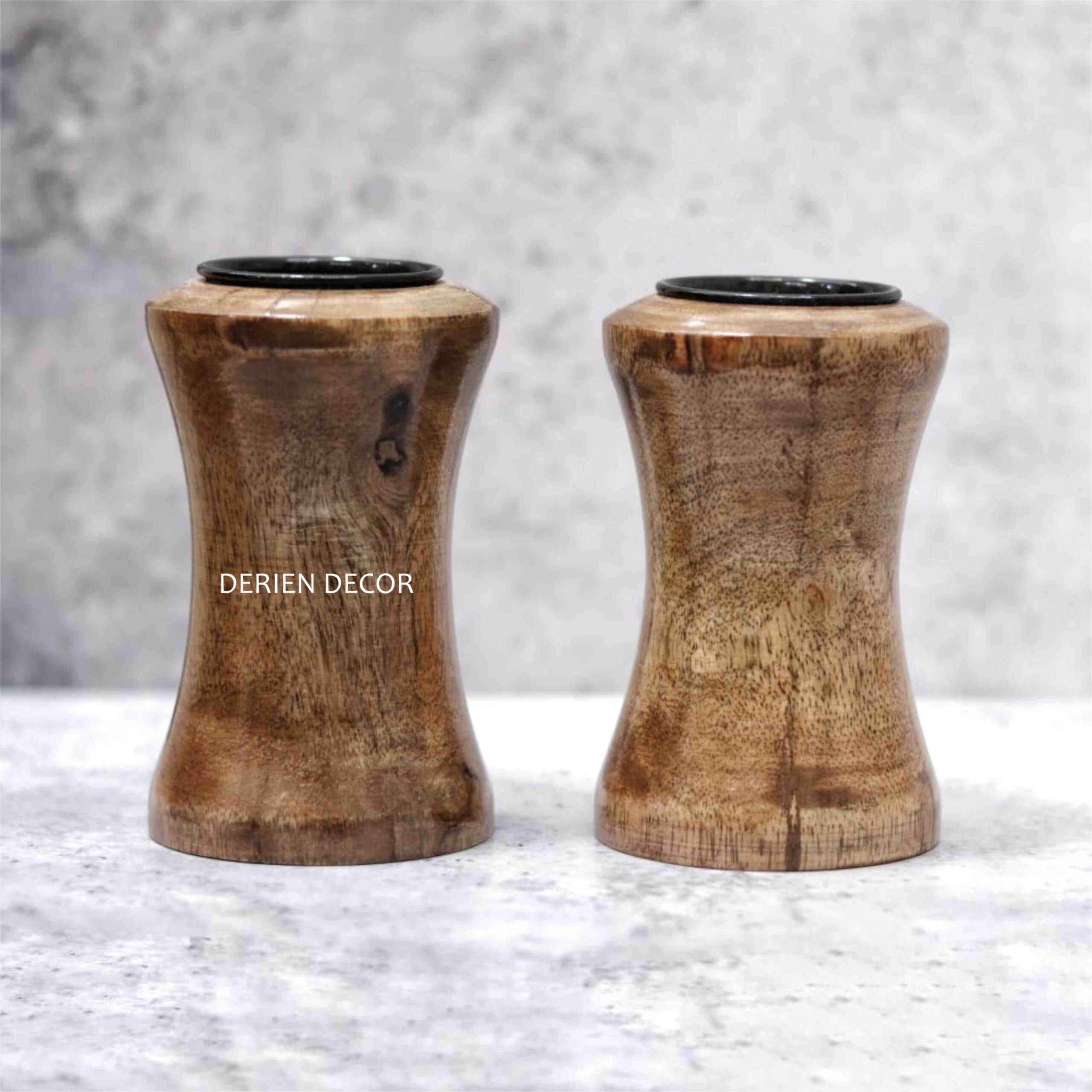 Earthy Ambiance: Handcrafted 4-Inch Tealight Candle Holder in Natural Wood - Image 2